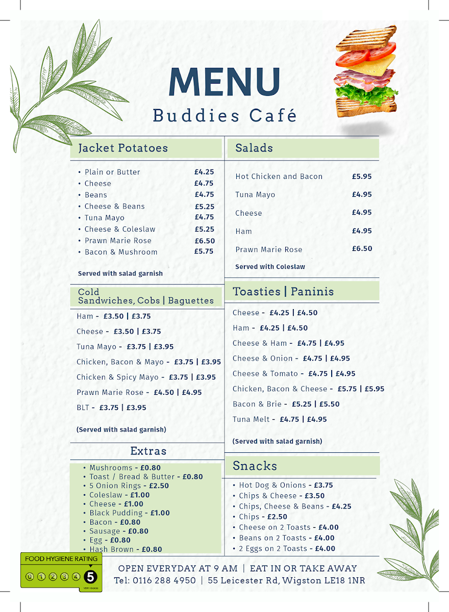 Menu Buddies Café-1