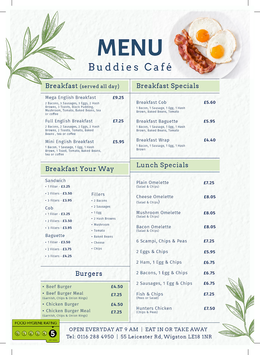 Menu Buddies Café-2