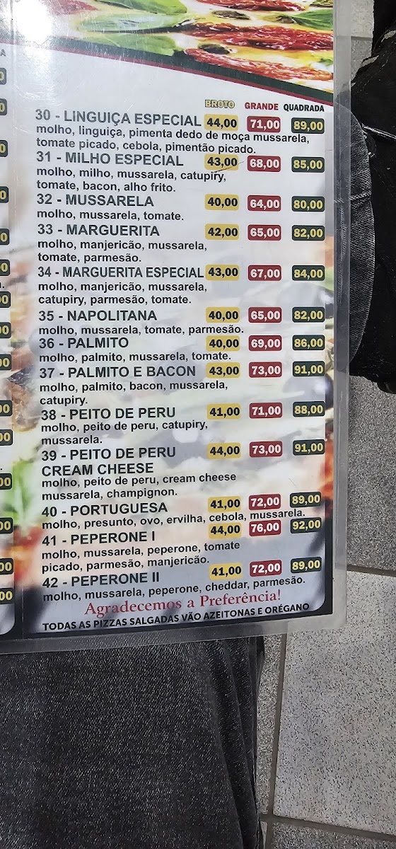 Menu Bueno's Pizza Quadrada-5