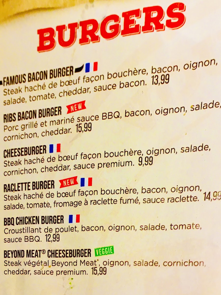 Menu Buffalo Grill La Ravoire-7