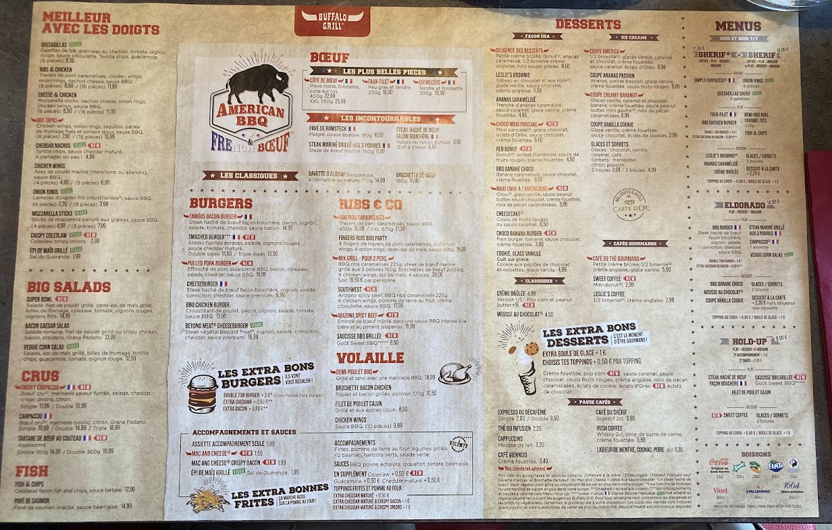 Menu Buffalo Grill Millau-4