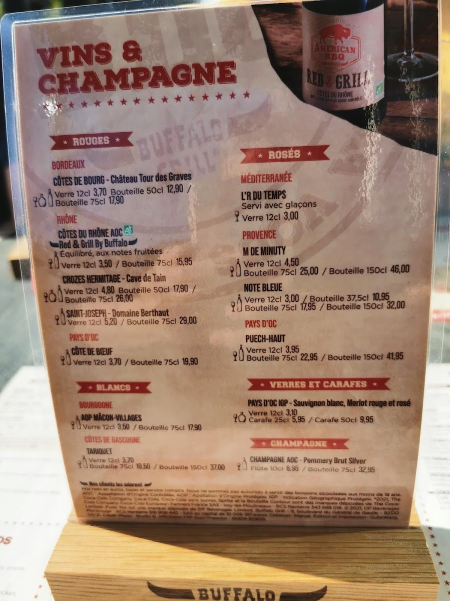 Menu Buffalo Grill Voiron-10