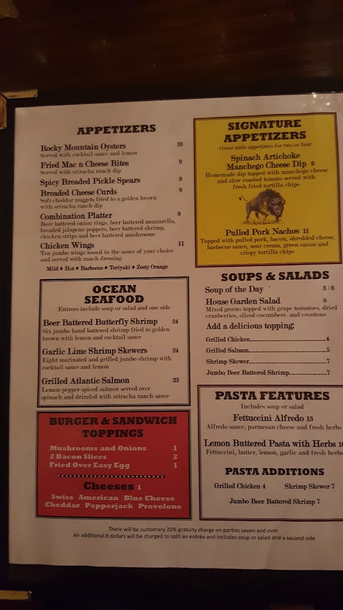 Menu Buffalo Jump Steakhouse-10