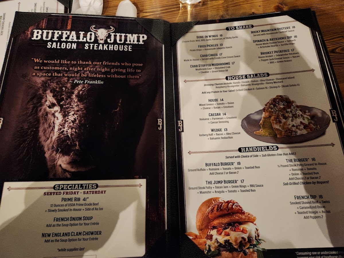 Menu Buffalo Jump Steakhouse-5