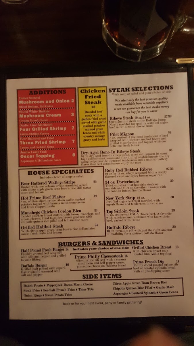 Menu Buffalo Jump Steakhouse-8
