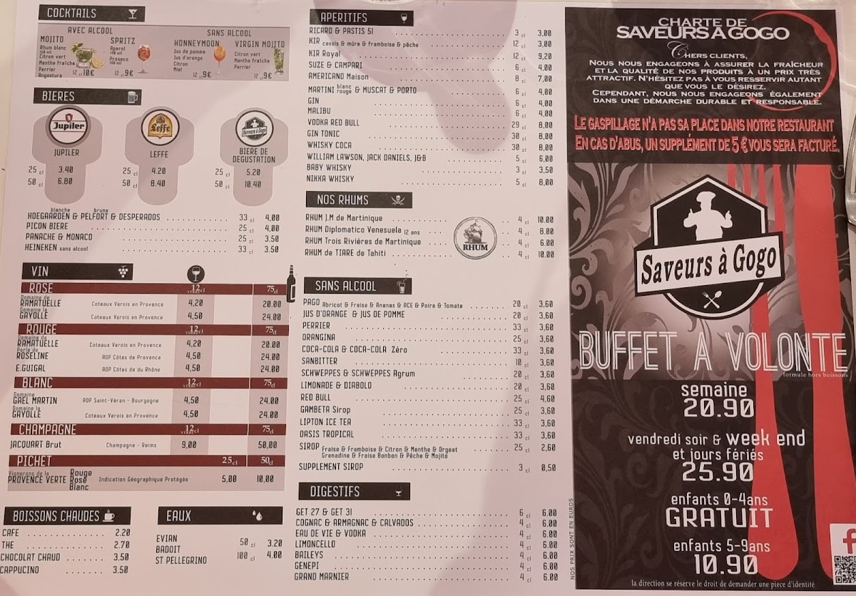 Menu Buffet A Volonte Saveurs A Gogo-1