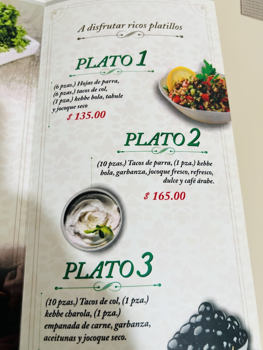 Menu Buffet Libanés Biblos Y Dulcería-3