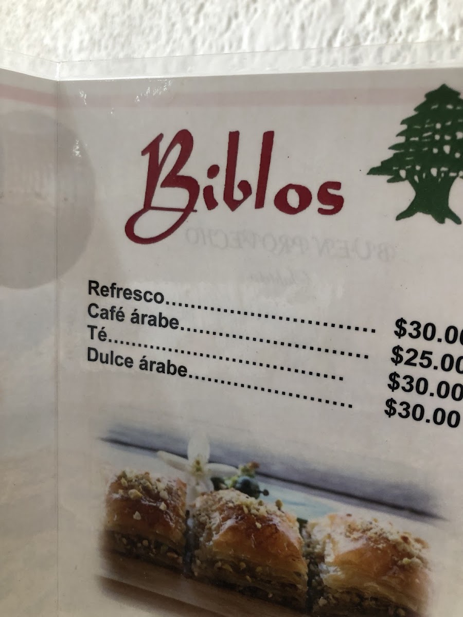 Menu Buffet Libanés Biblos Y Dulcería-6