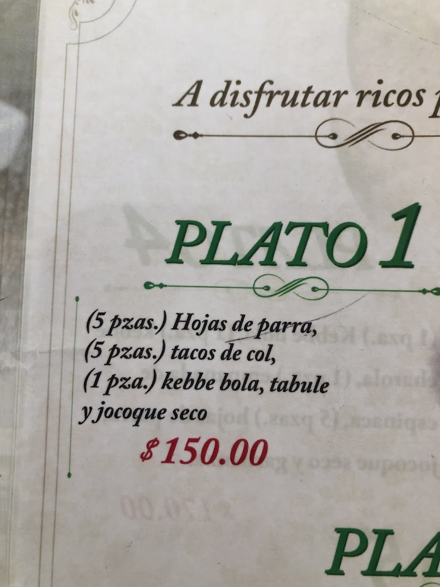 Menu Buffet Libanés Biblos Y Dulcería-8