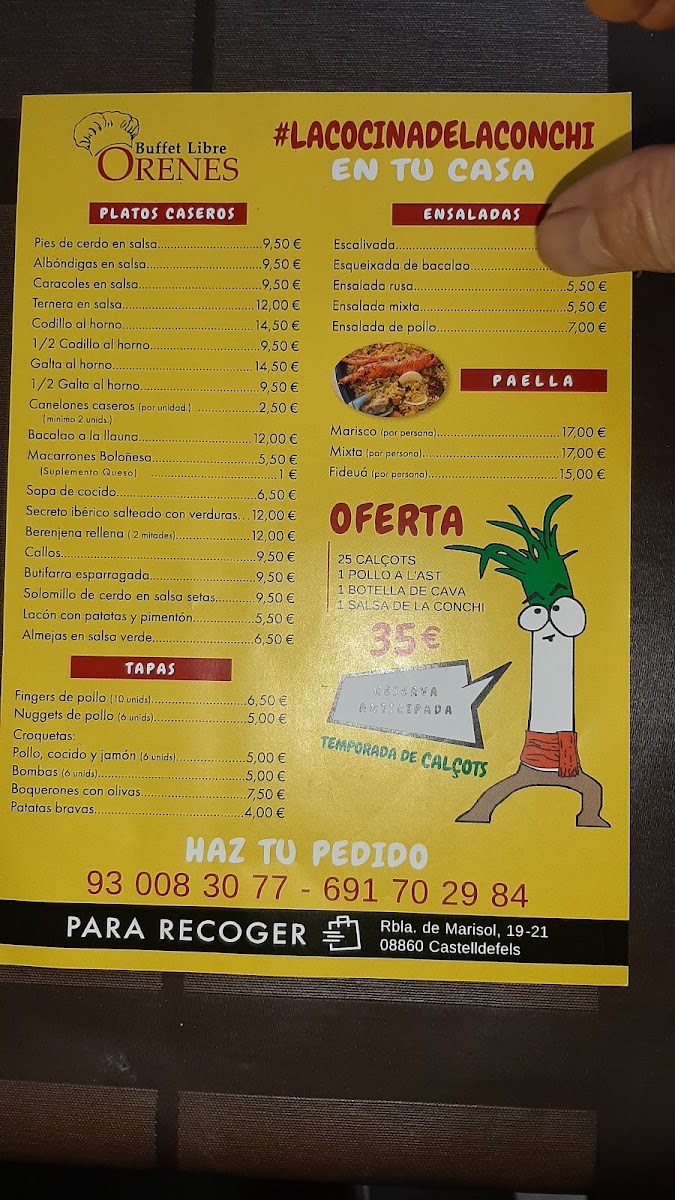 Menu Buffet Libre Orenes-3