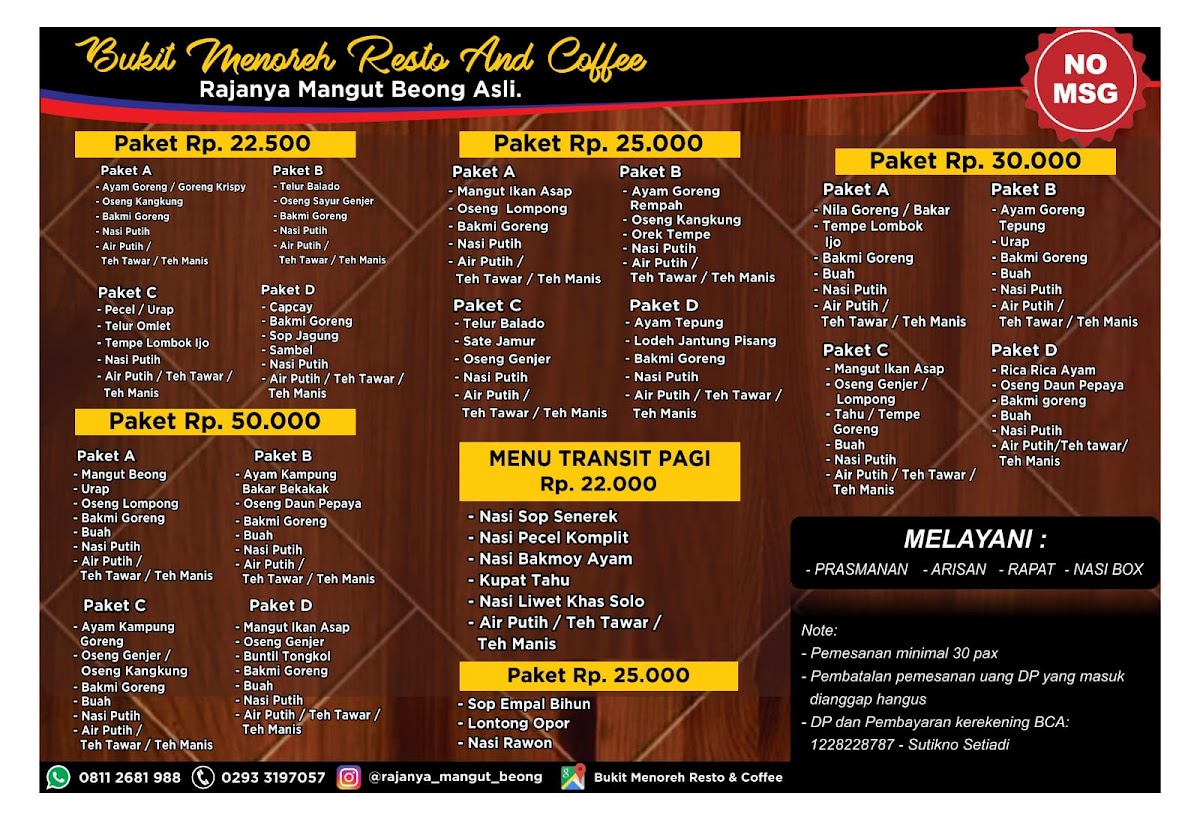 Menu Bukit Menoreh Resto & Coffee-4