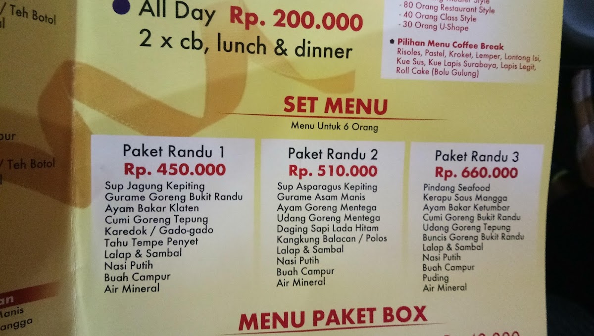 Menu Bukit Randu Bandara-4