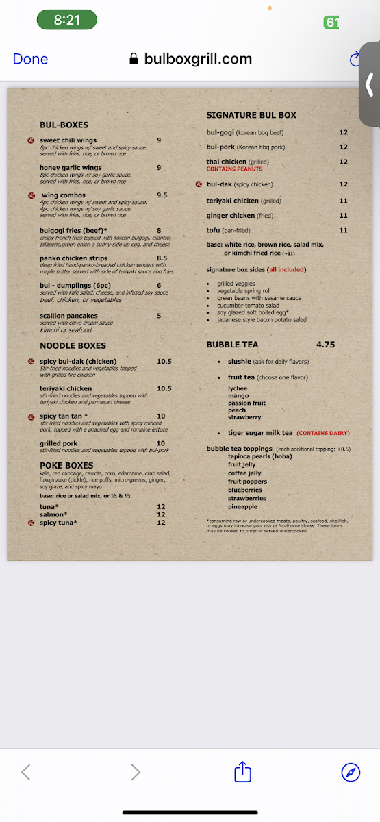 Menu Bul Box-1