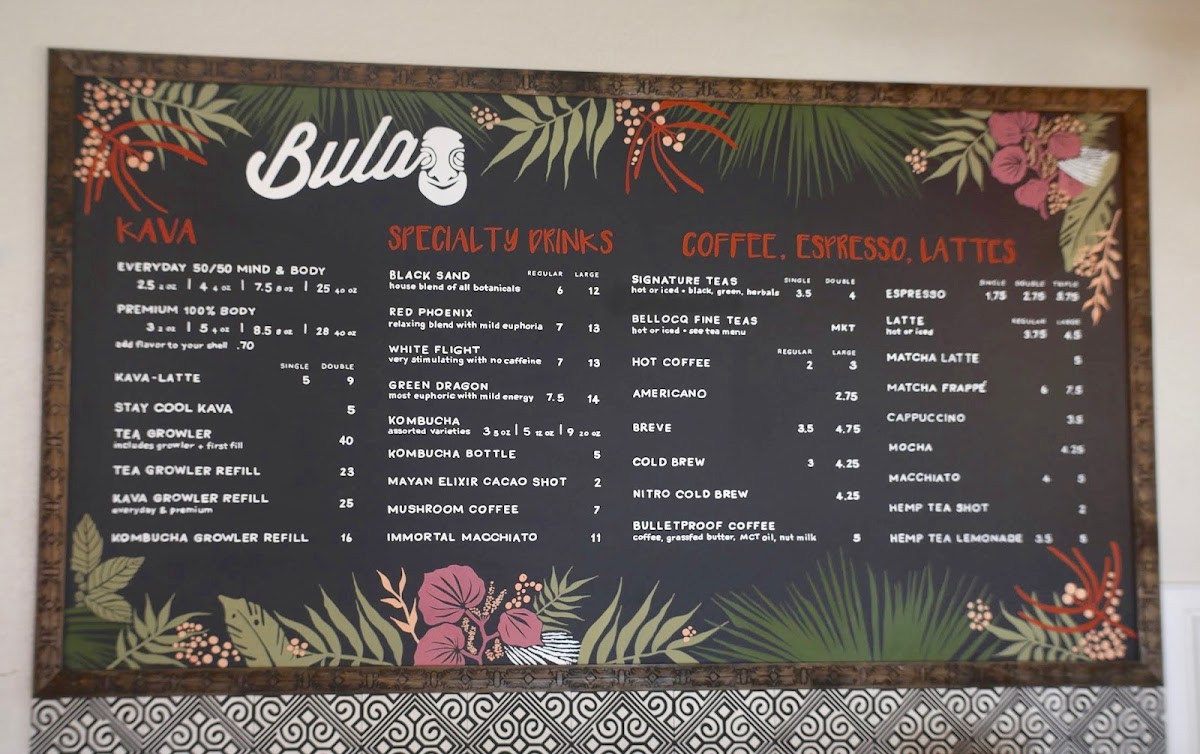 Menu Bula Kavananda Kava Bar & Coffee House-7