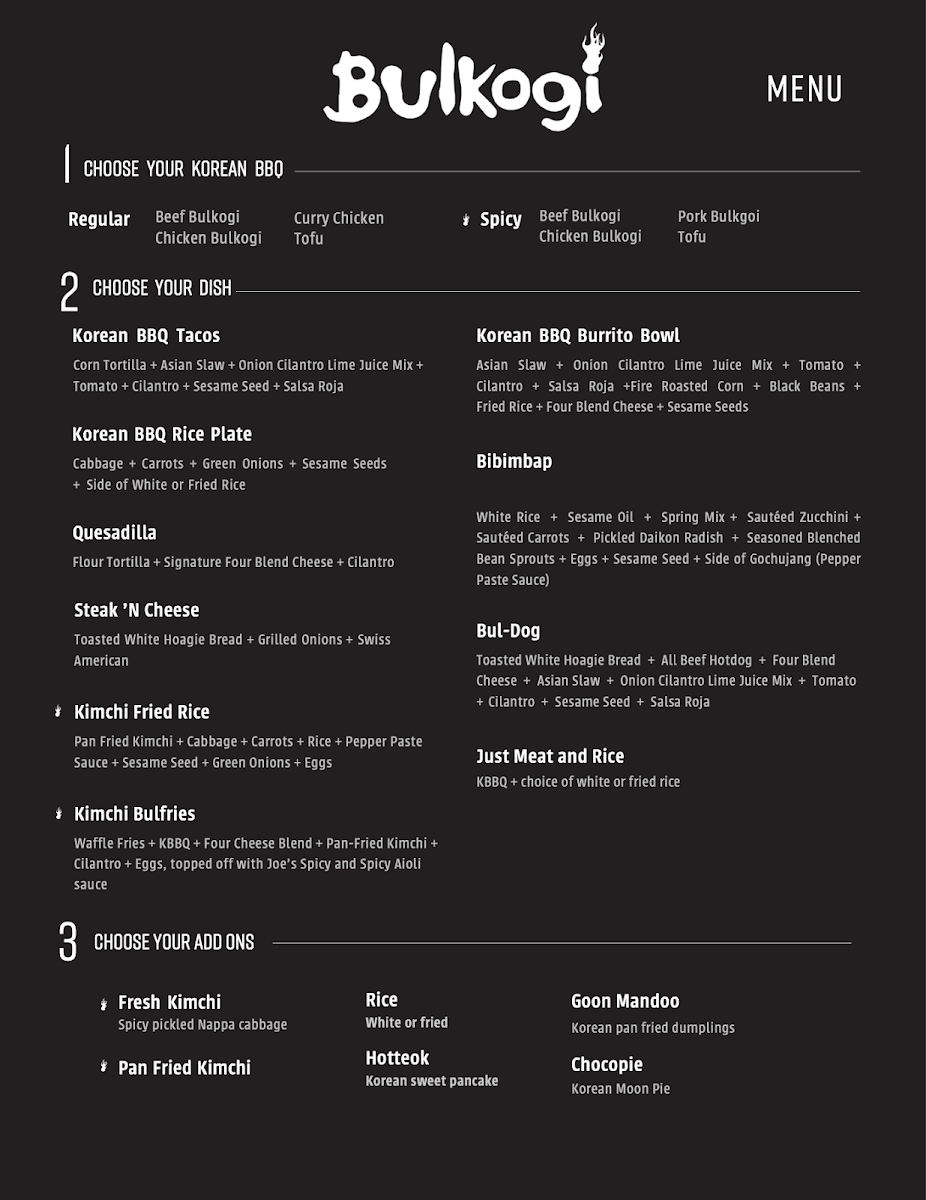 Menu Bulkogi @ The Boxyard-1