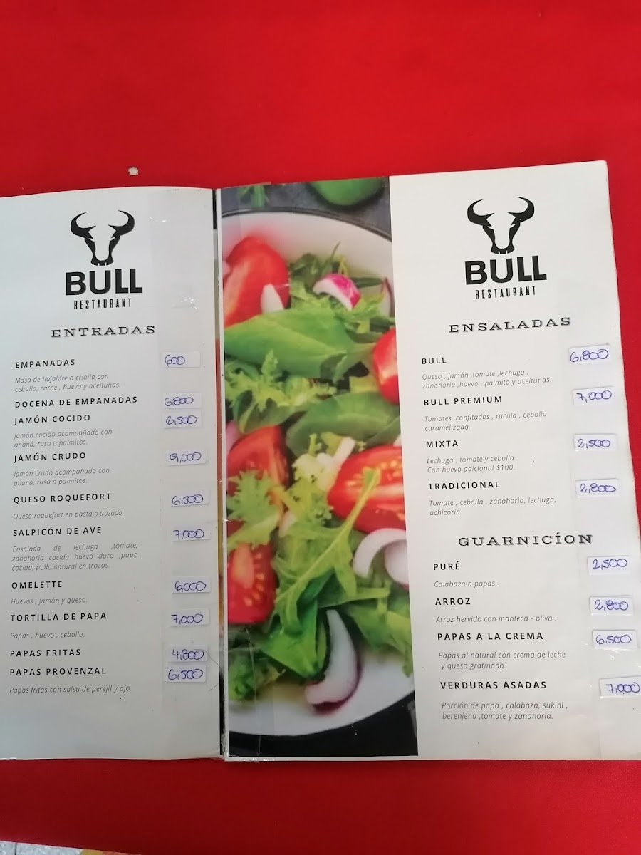 Menu Bull Autentica Parrilla Argentina-1