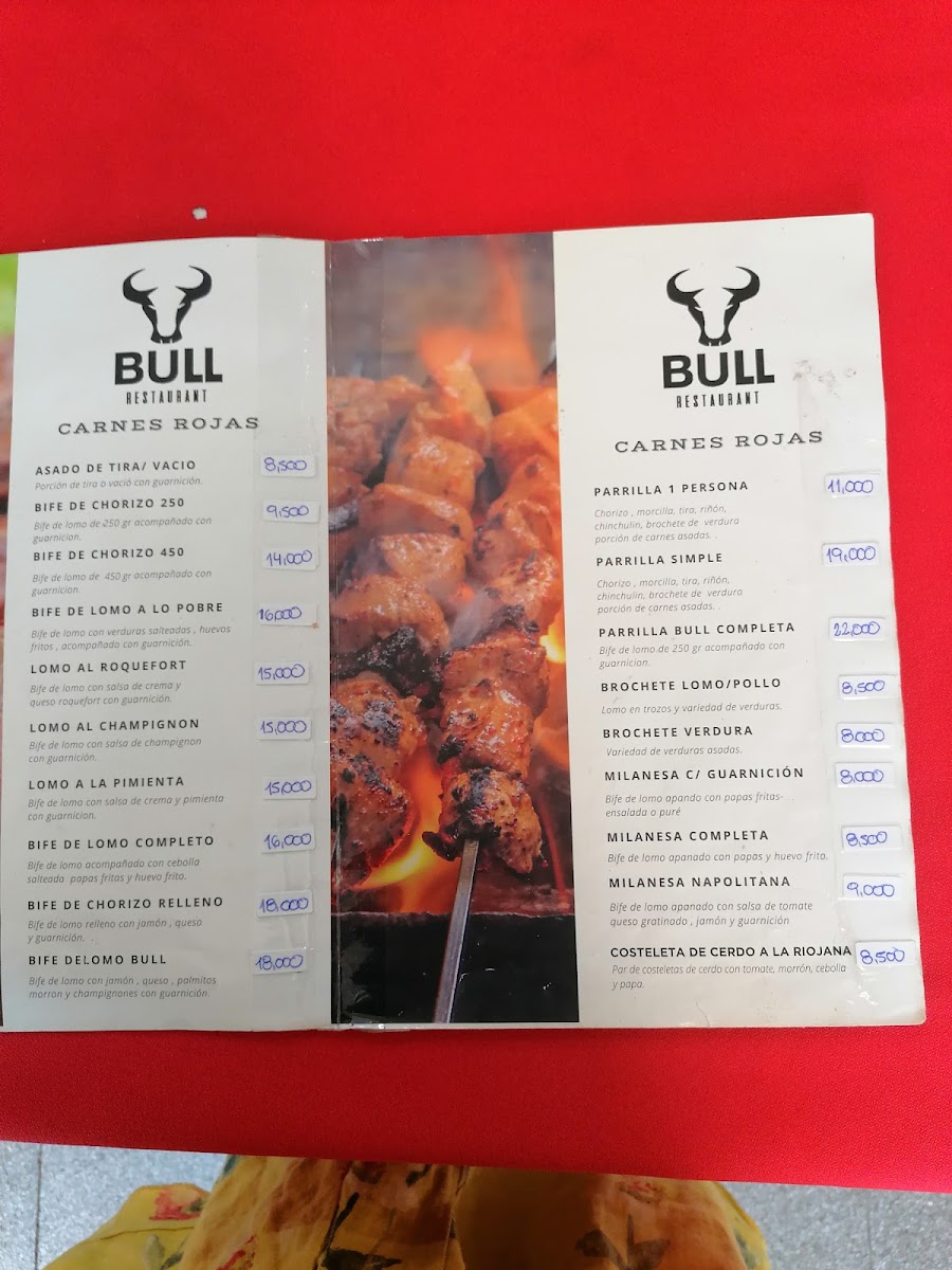 Menu Bull Autentica Parrilla Argentina-2