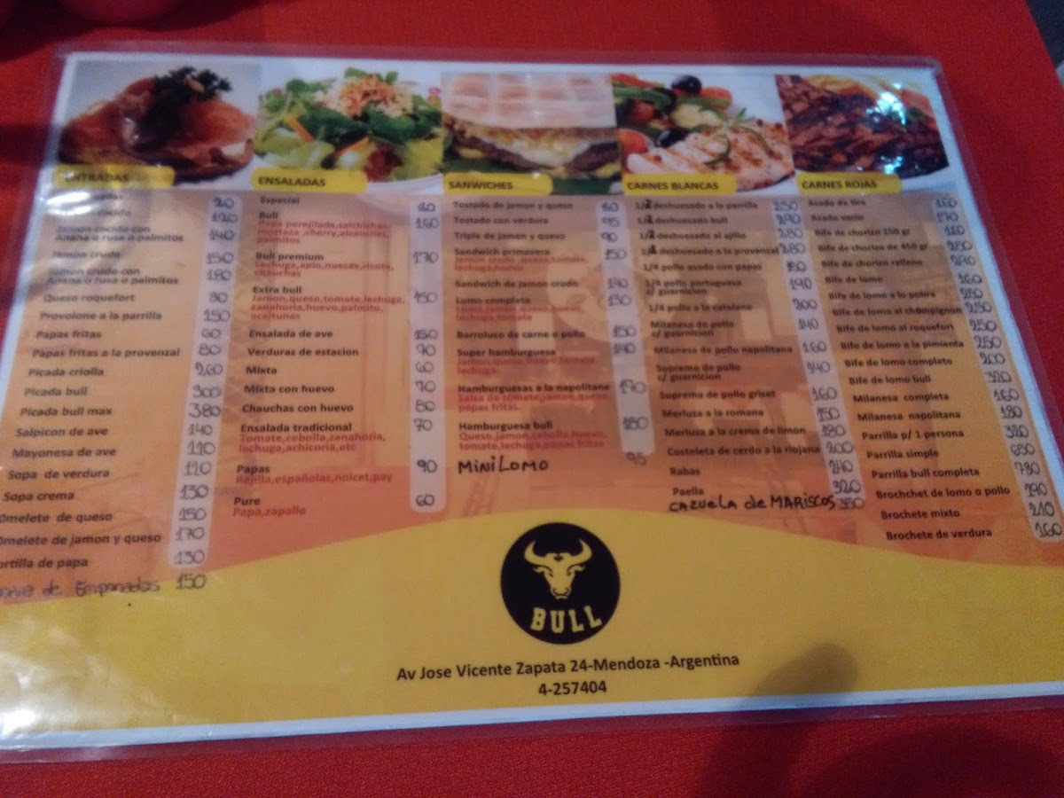 Menu Bull Autentica Parrilla Argentina-6