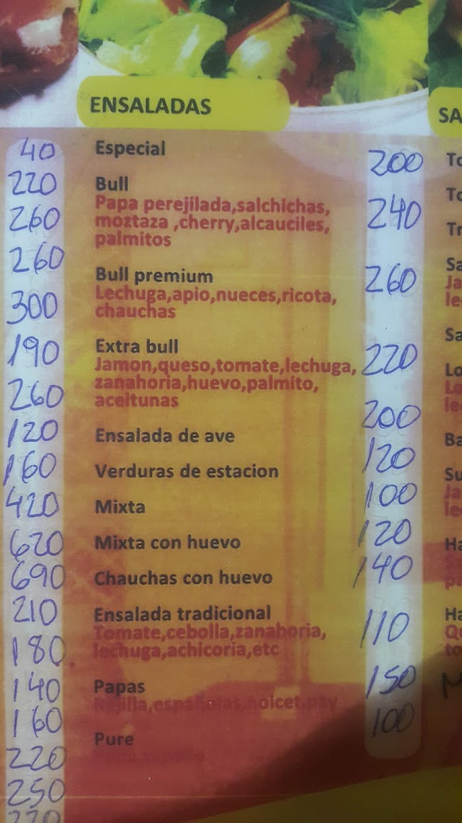 Menu Bull Autentica Parrilla Argentina-8