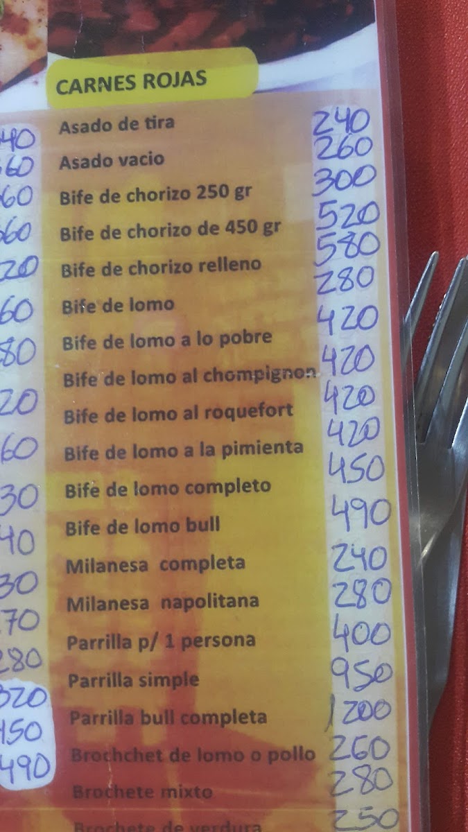 Menu Bull Autentica Parrilla Argentina-9