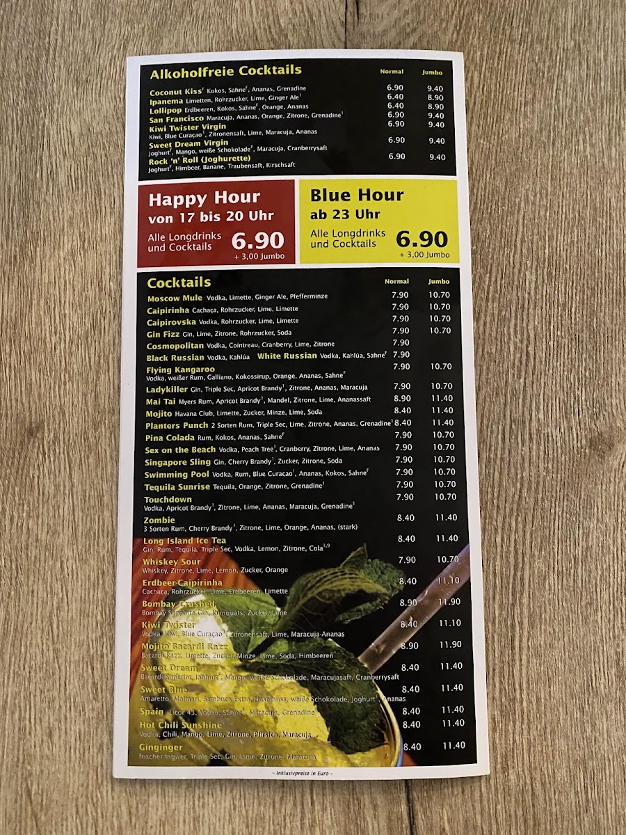Menu Bull & Bear Restaurant & Sportsbar-2