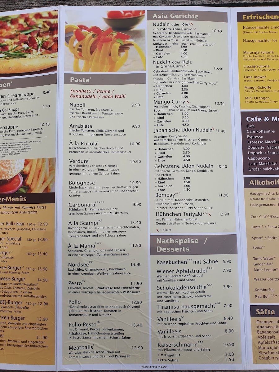 Menu Bull & Bear Restaurant & Sportsbar-5