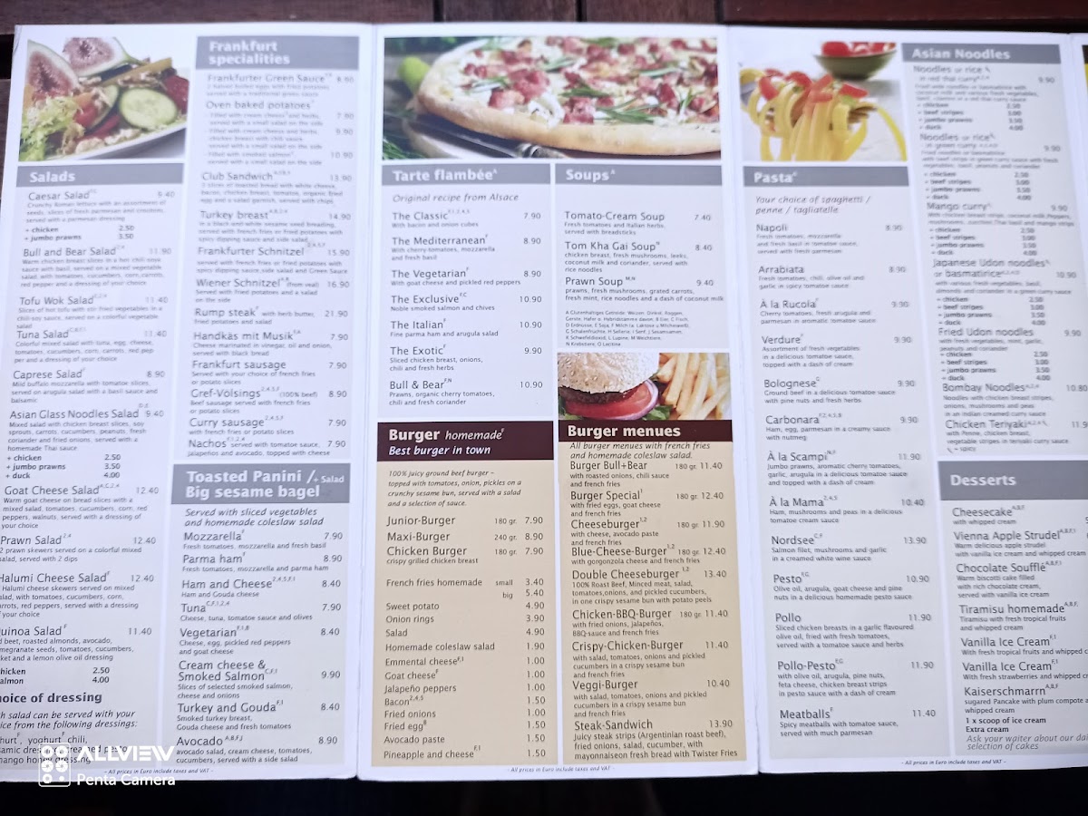 Menu Bull & Bear Restaurant & Sportsbar-6