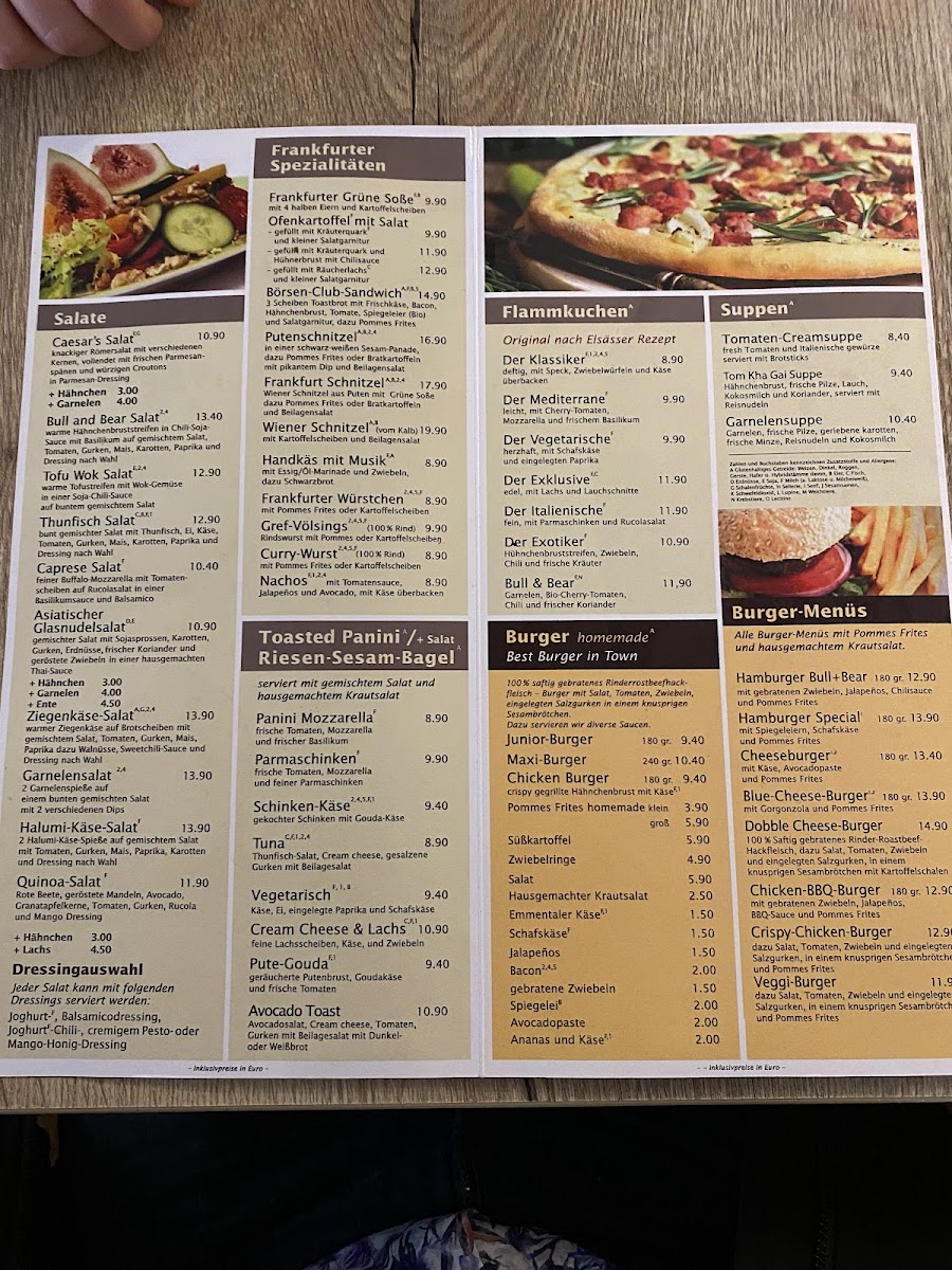 Menu Bull & Bear Restaurant & Sportsbar-7