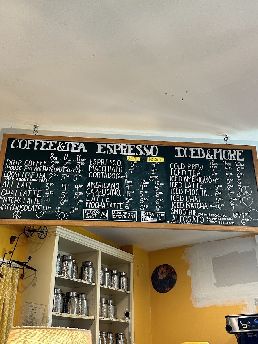 Menu Bunbury's Coffee Shop-1