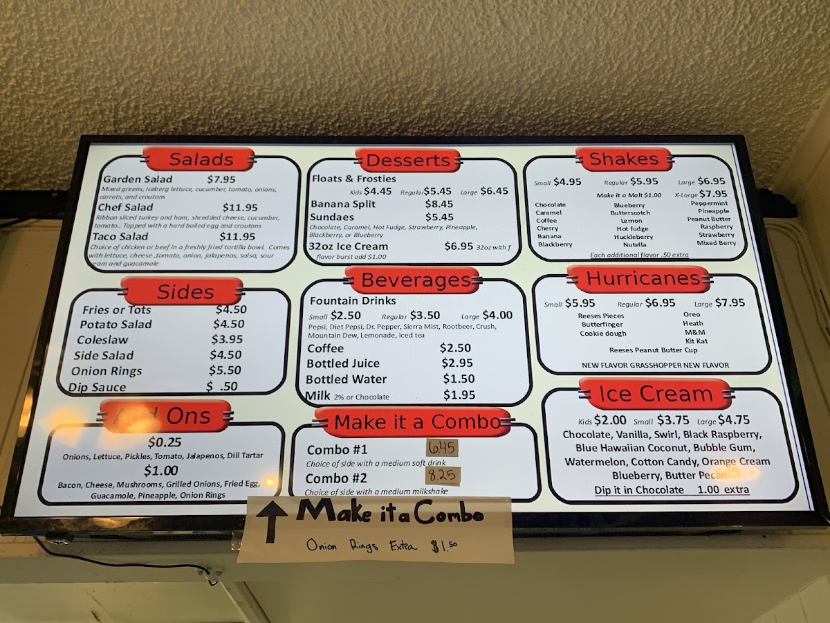 Menu Bundy's Cafe Drive-In-7