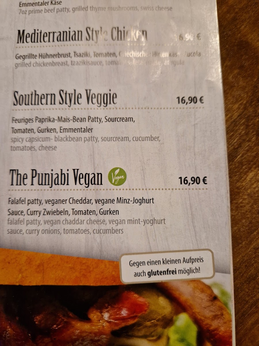 Menu Bungalow 7-4