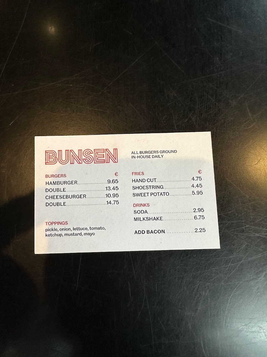 Menu Bunsen Dame Street-7