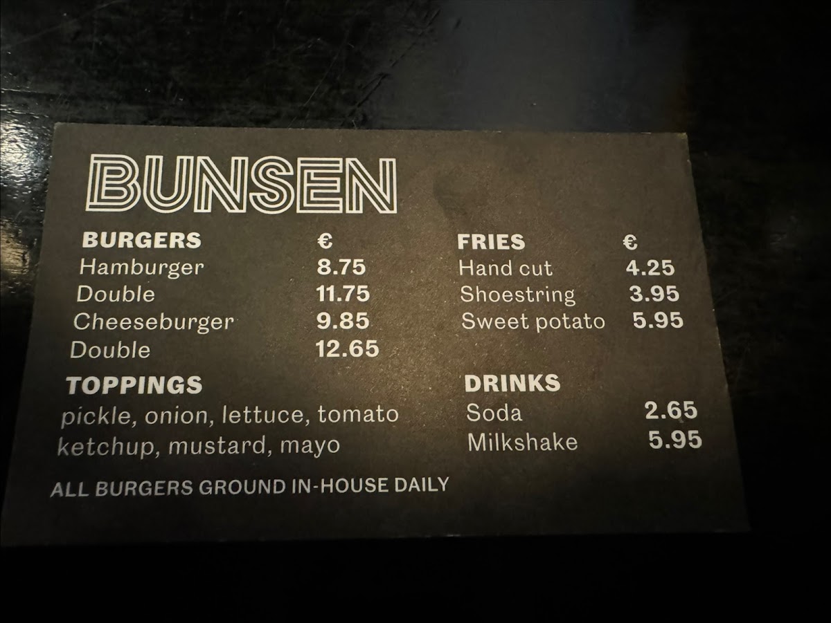 Menu Bunsen Dame Street-9