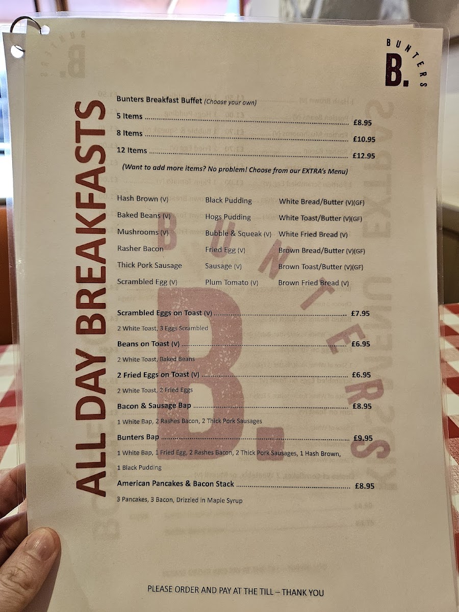 Menu Bunters Cafe & Restaurant-4