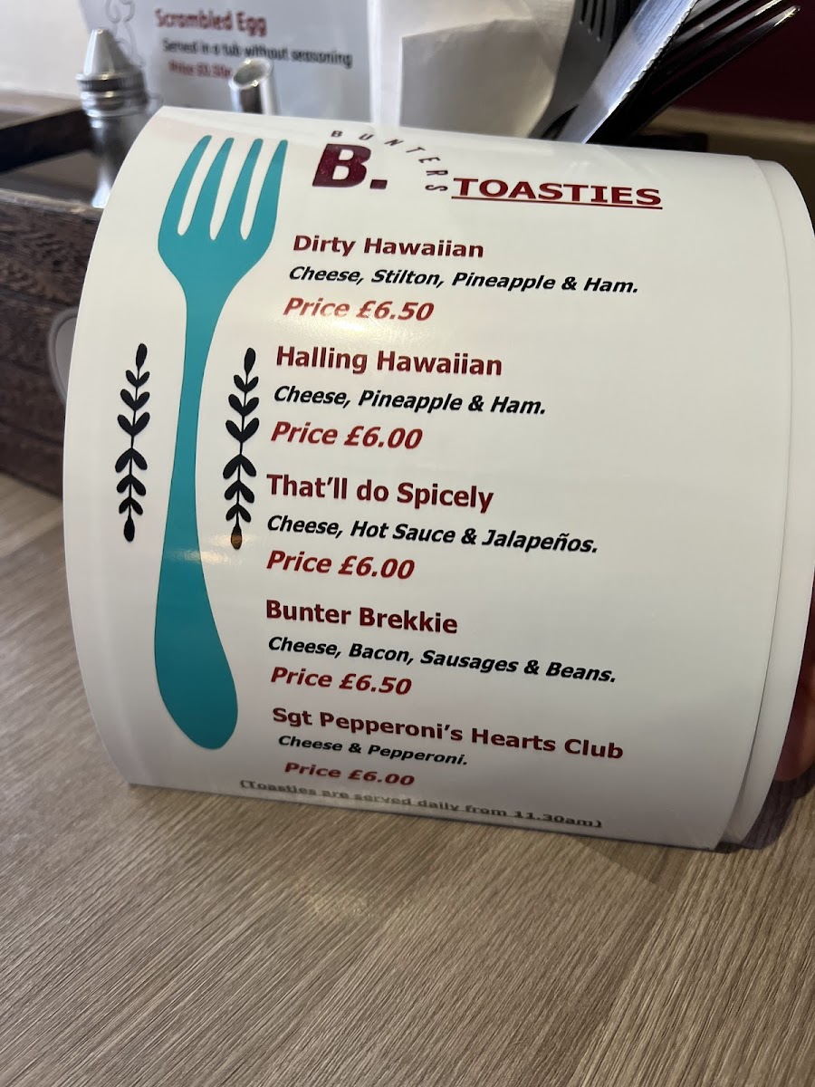 Menu Bunters Cafe & Restaurant-7