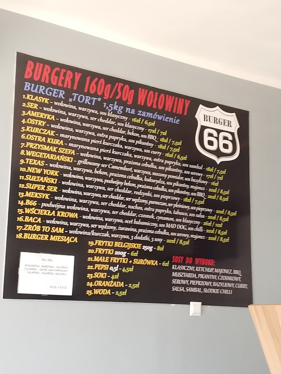 Menu Burger 66-6
