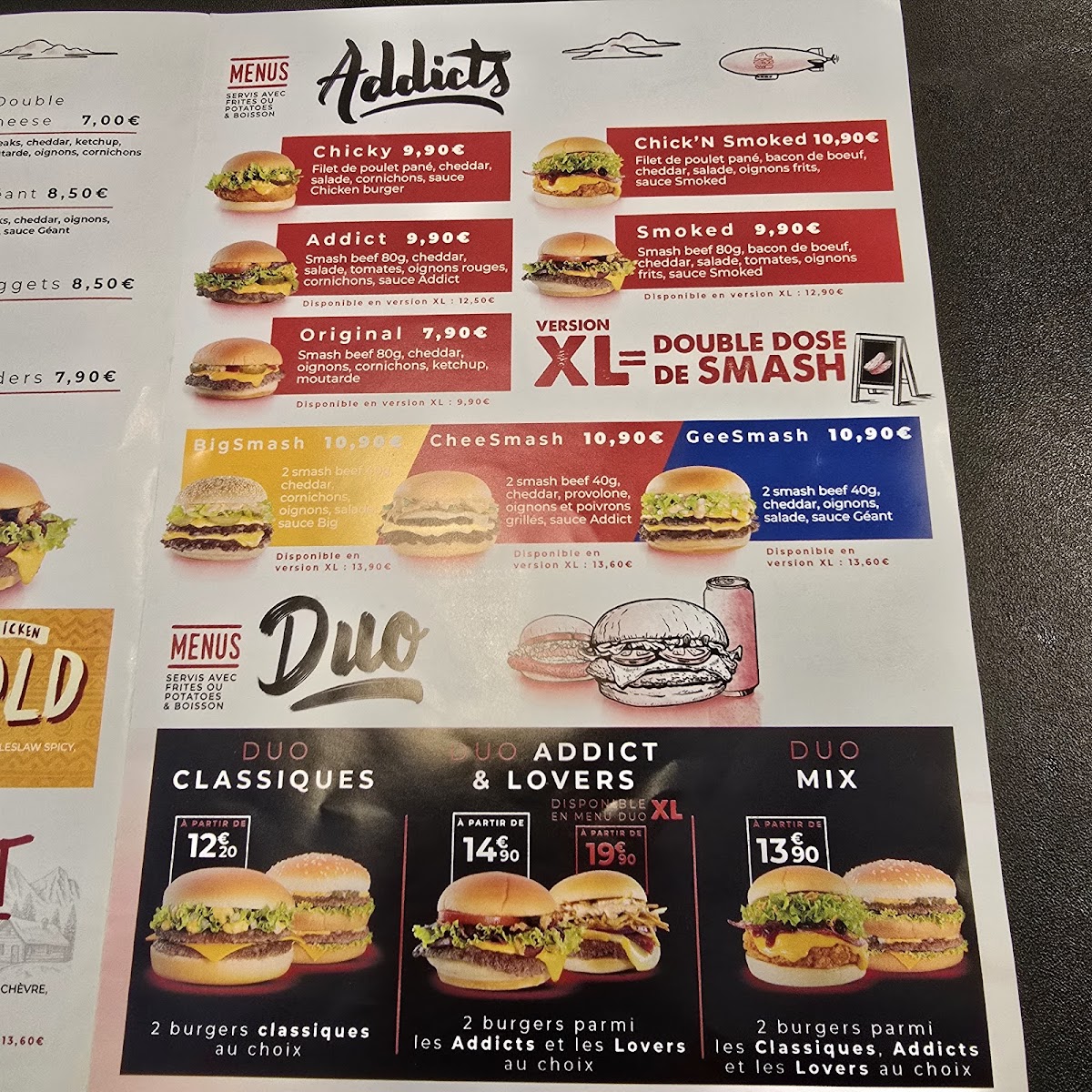 Menu Burger Addict Paris Gare De L’Est-3