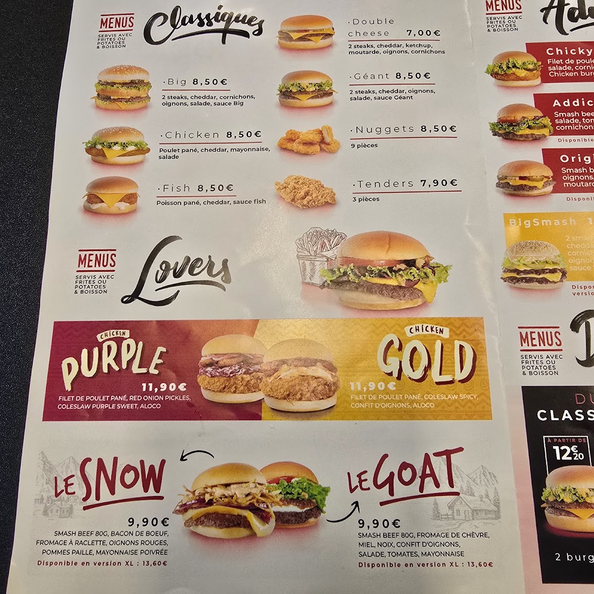 Menu Burger Addict Paris Gare De L’Est-4