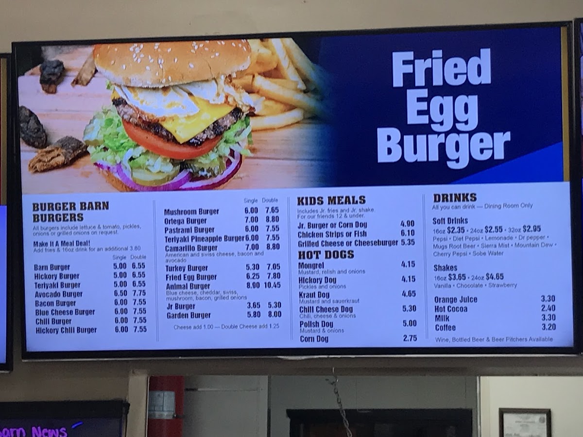 Menu Burger Barn-7