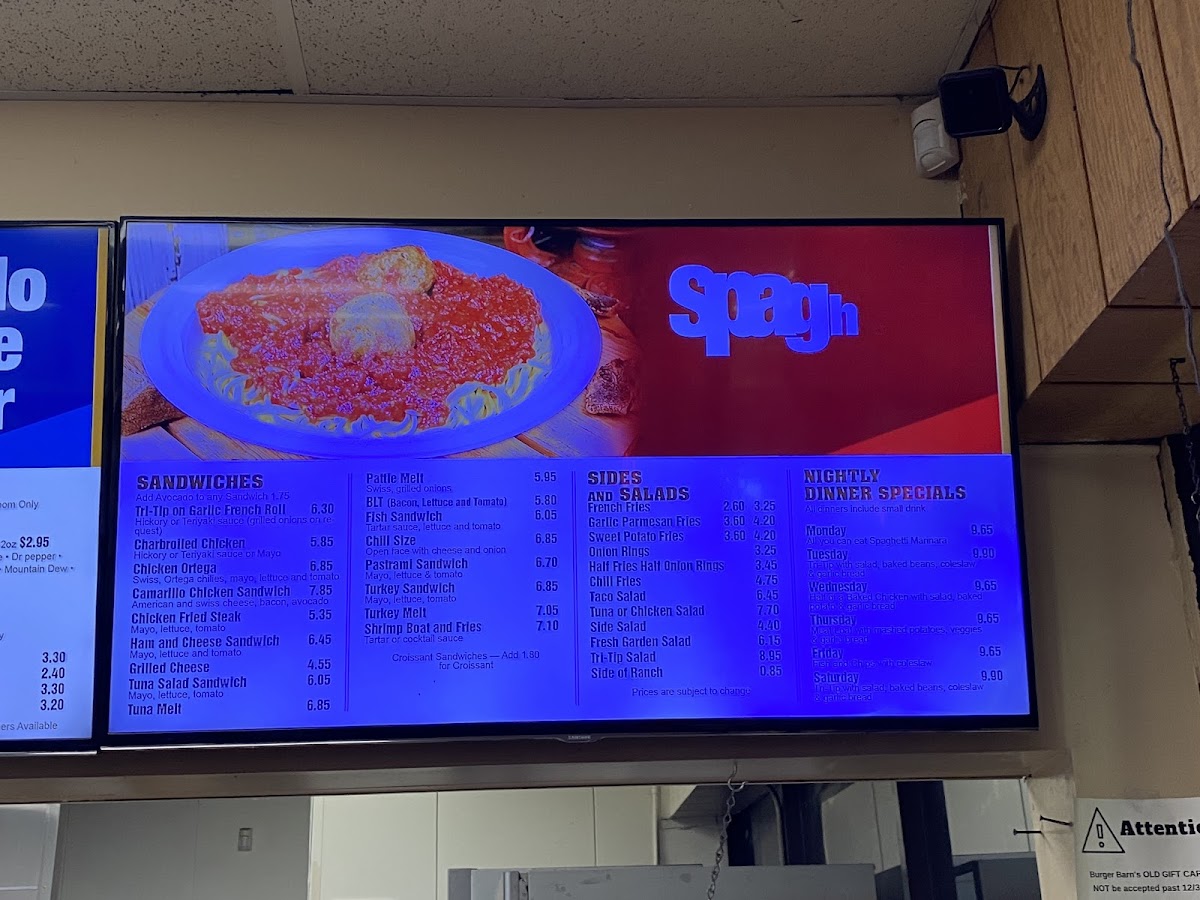 Menu Burger Barn-9