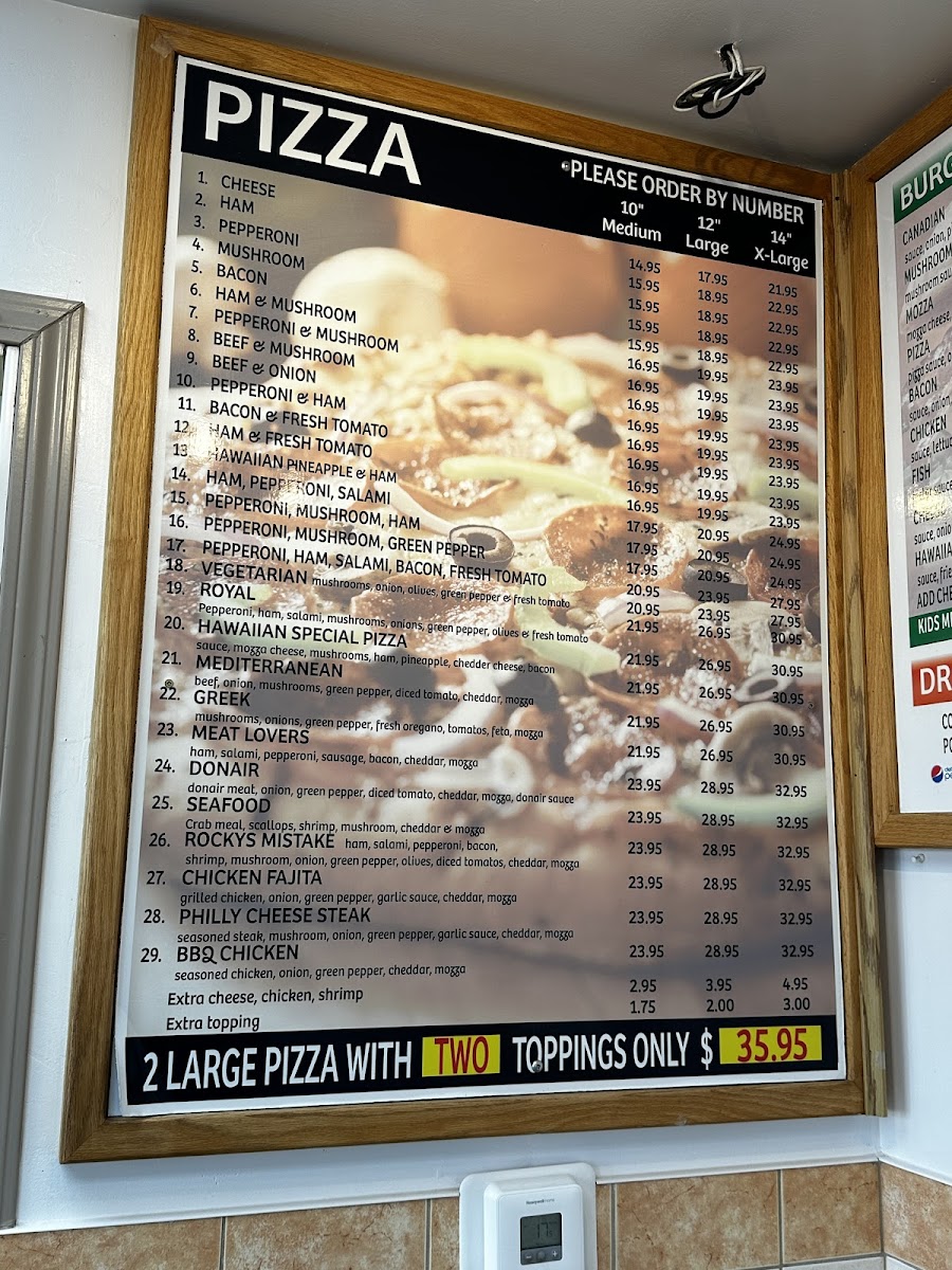 Menu Burger Baron Onoway-8