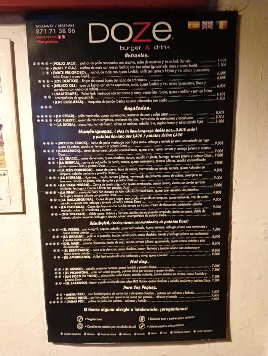 Menu Burger Doze-9