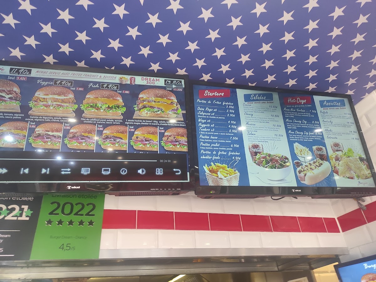 Menu Burger Dream-9