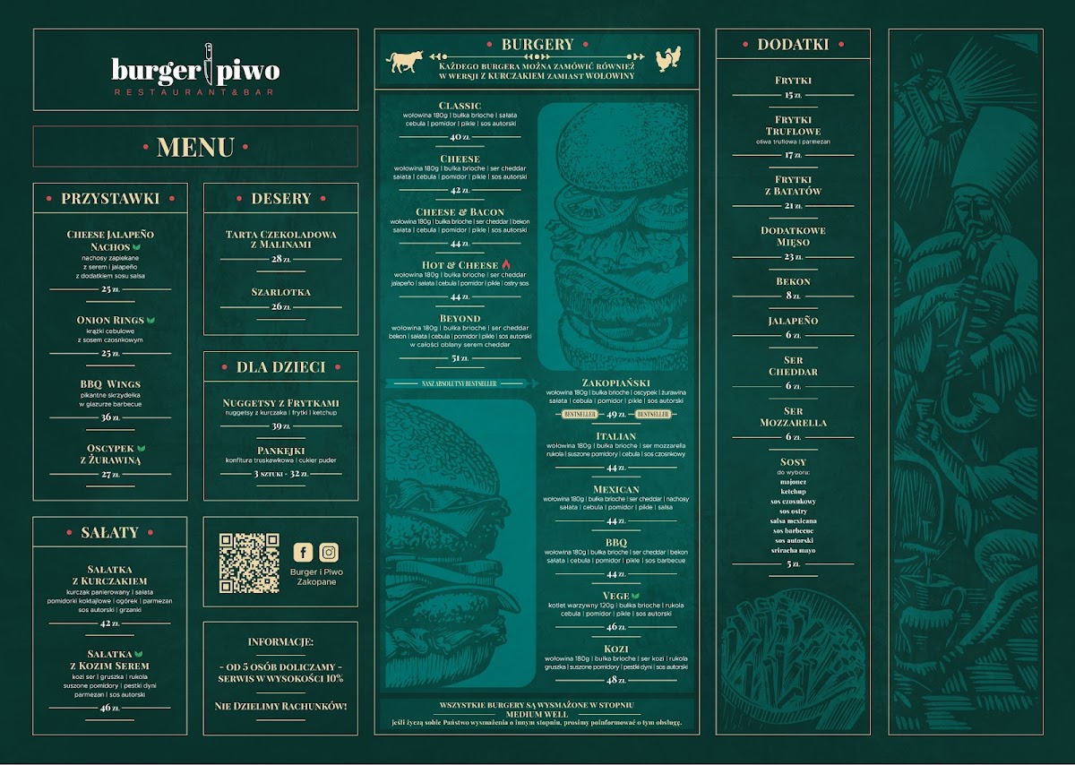 Menu Burger I Piwo Zakopane-4