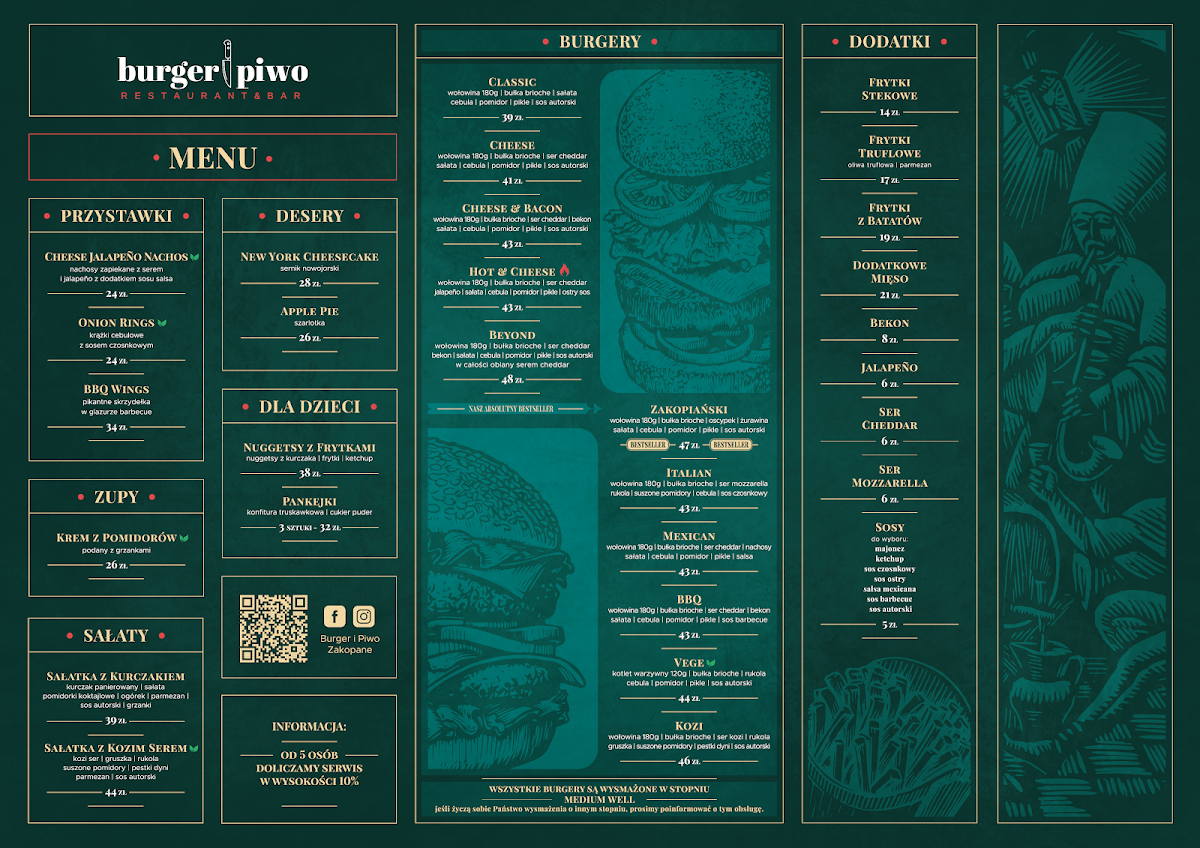 Menu Burger I Piwo Zakopane-5