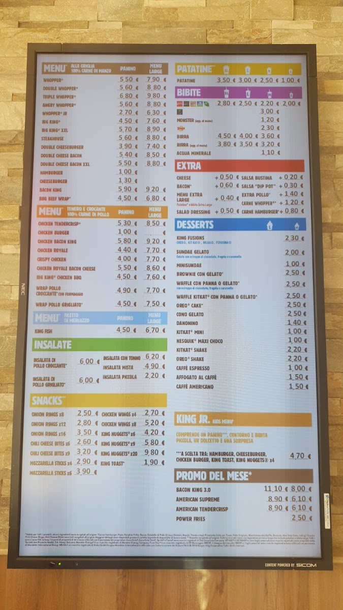 Menu Burger King Arezzo-1