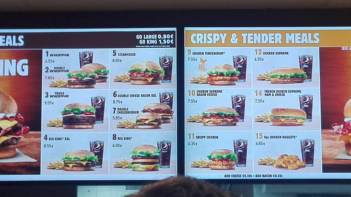 Menu Burger King Paceville-1