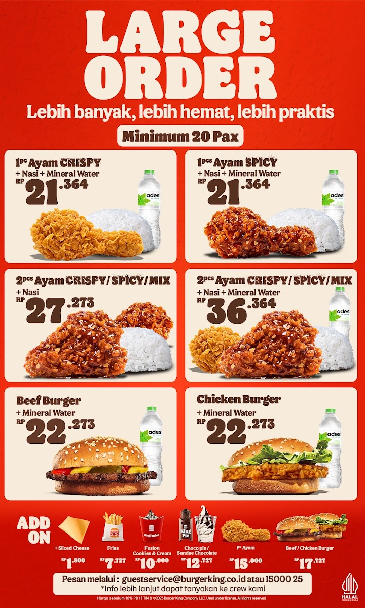 Menu Burger King Plaza Pondok Indah-2