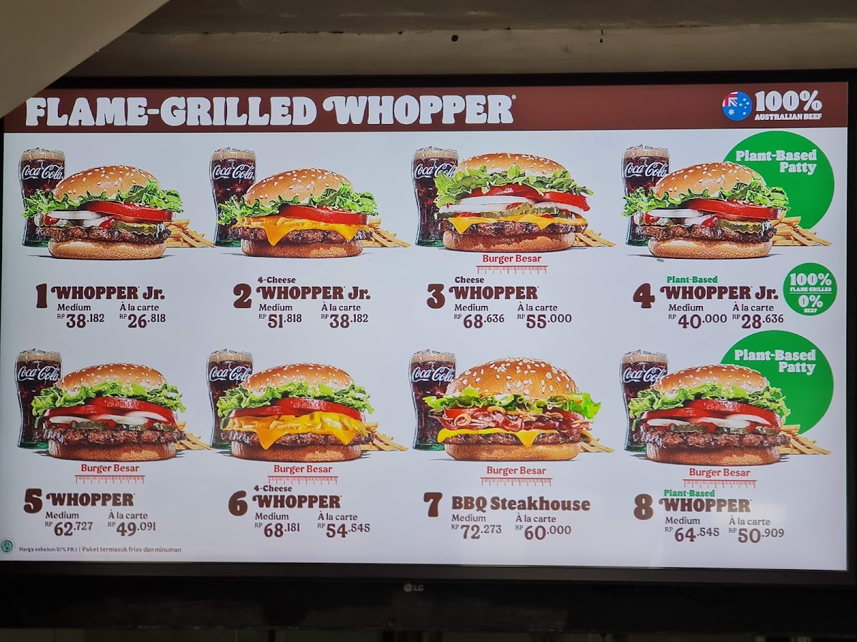 Menu Burger King Plaza Pondok Indah-6