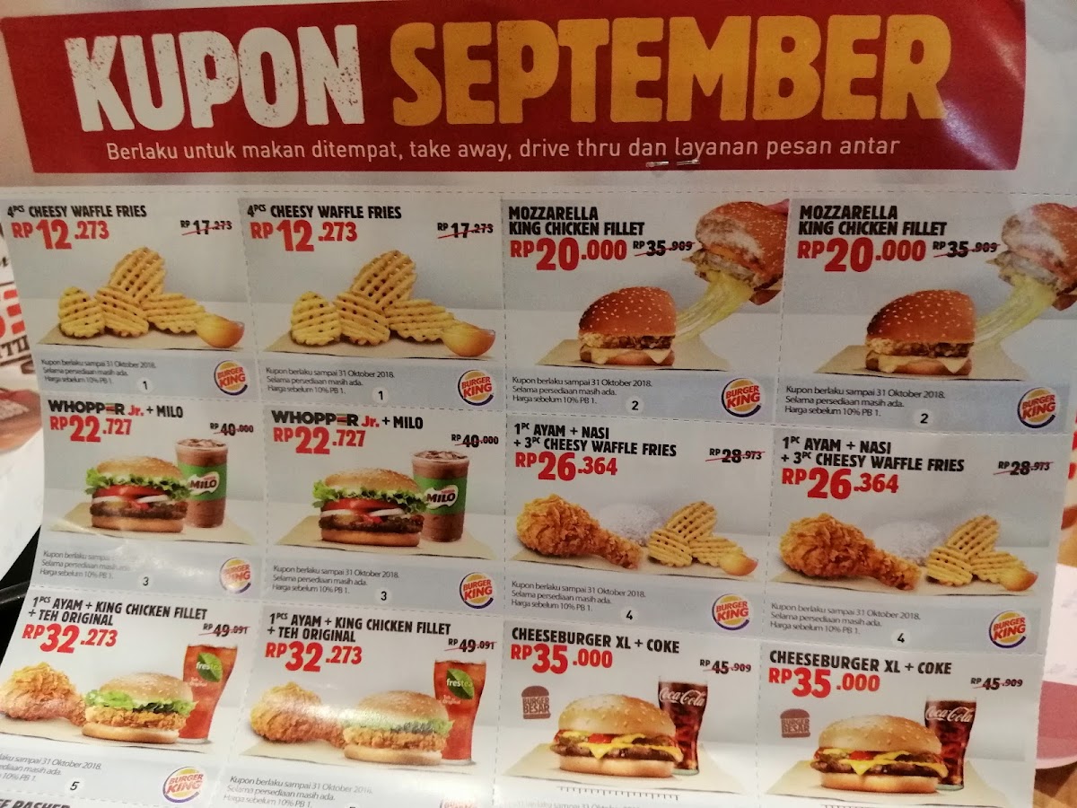 Menu Burger King Plaza Pondok Indah-9